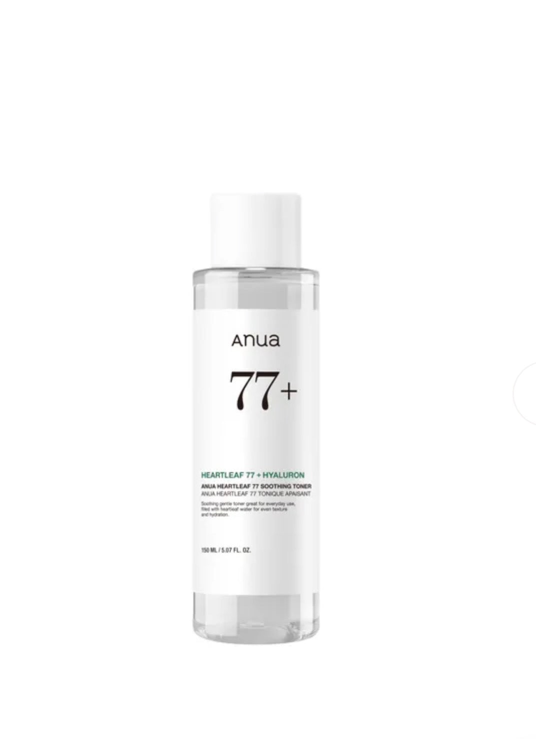 Anua Heartleaf 77% Soothing Toner Calming & Hydrating Redness Relief 150ML